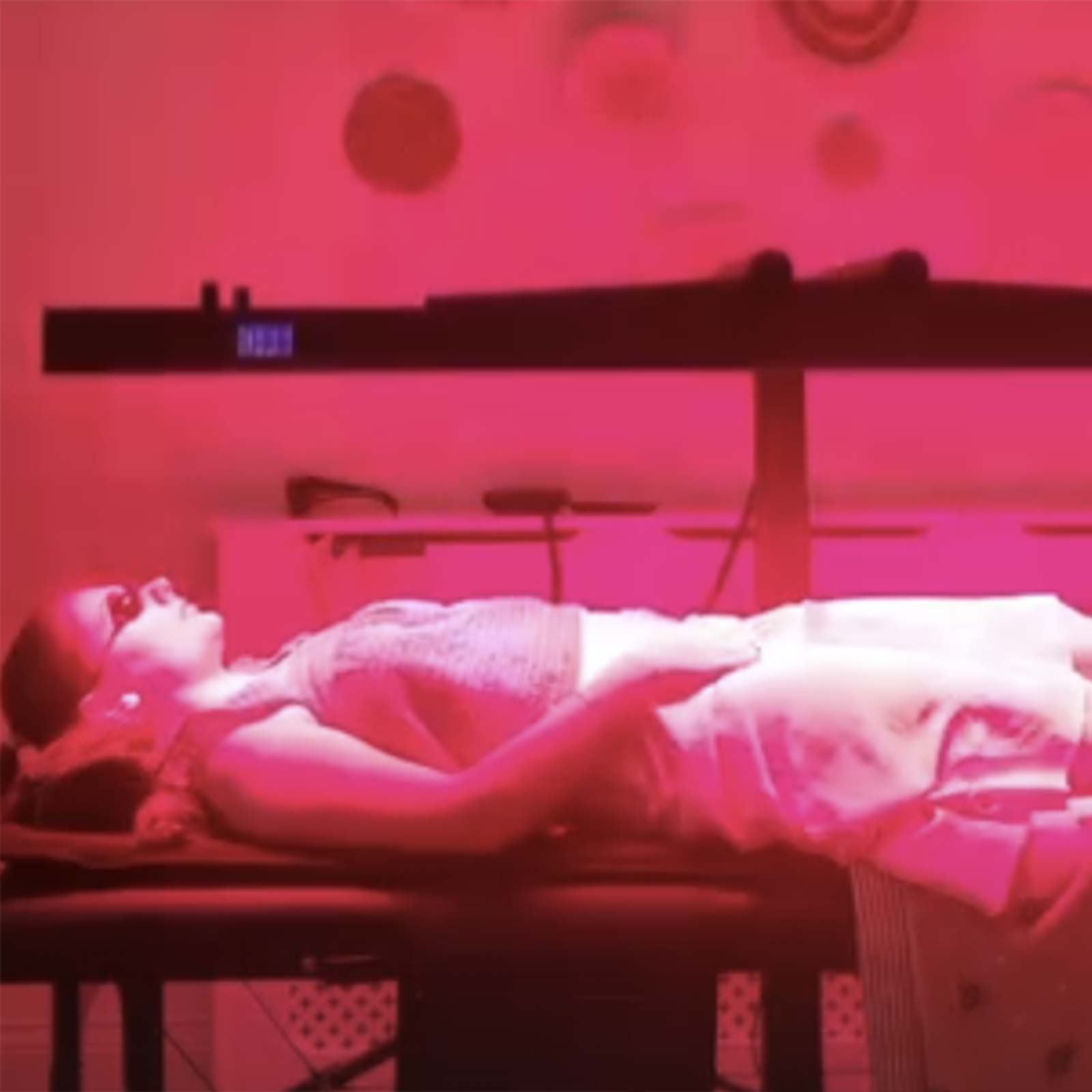 Dr Torrey Schroeder Chiropractic Centre in front of CELLER8 biohacker package