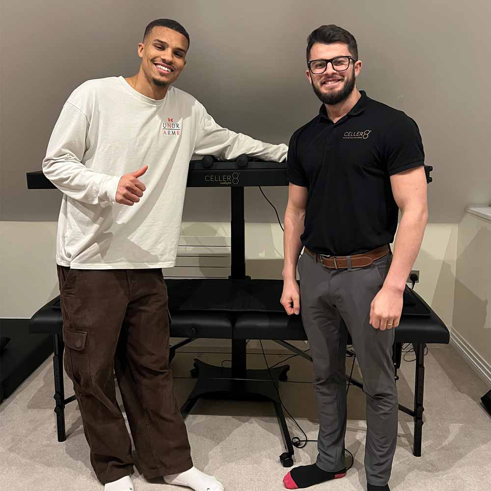 Amir Abedzadeh holding CELLER8