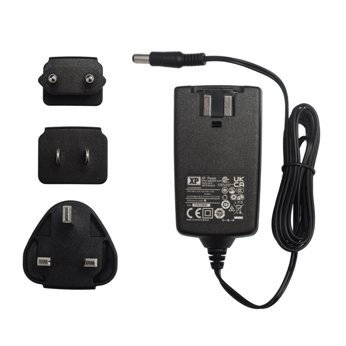 Charging cable with US, EU and UK plugs